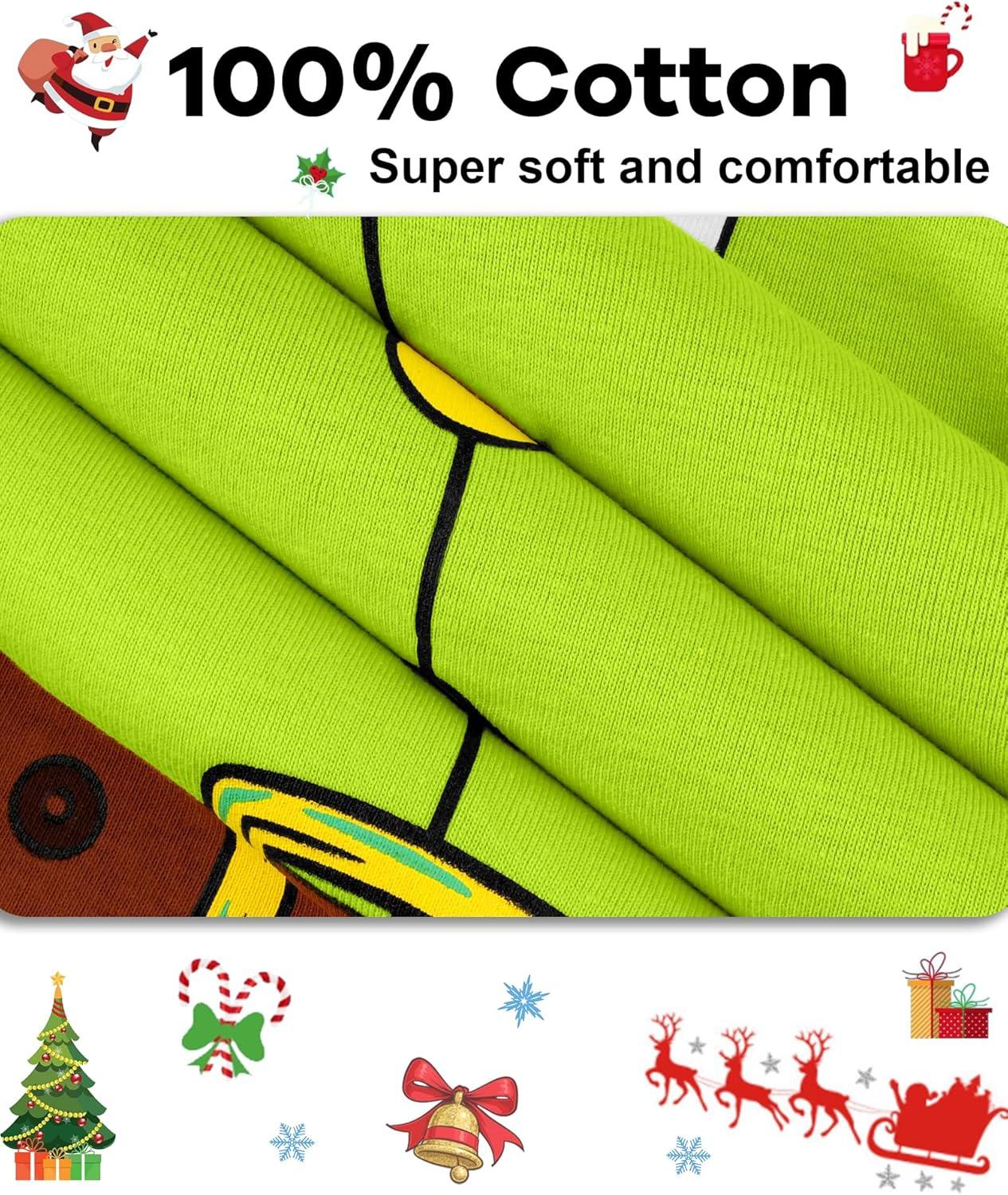 imageDAUGHTER QUEEN 18 Months12 Years Boys amp Girls Christmas Pajamas 100 Cotton Sleepwear2pcsgreenelfcba25
