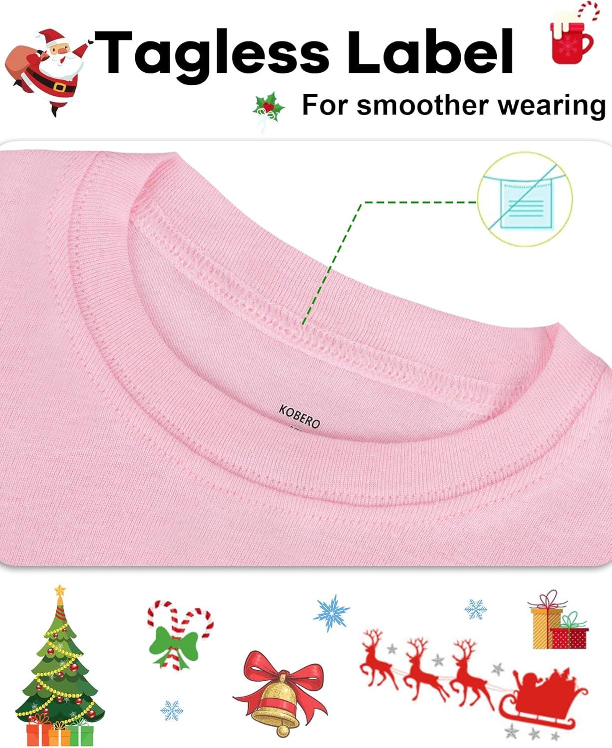 imageDAUGHTER QUEEN 18 Months12 Years Boys amp Girls Christmas Pajamas 100 Cotton Sleepwear2pcspinkcandy Canecga23