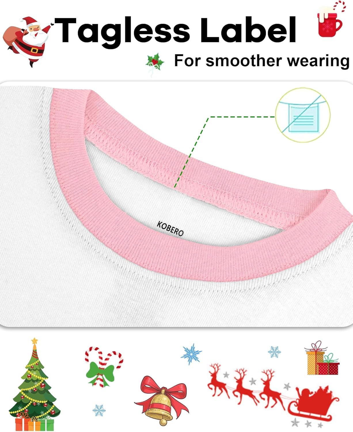 imageDAUGHTER QUEEN 18 Months12 Years Boys amp Girls Christmas Pajamas 100 Cotton Sleepwear2pcspinkgingerbreadcga23