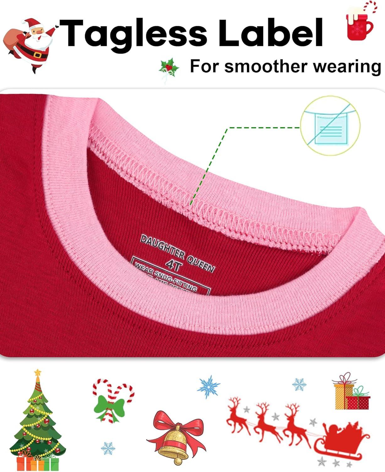 imageDAUGHTER QUEEN 18 Months12 Years Boys amp Girls Christmas Pajamas 100 Cotton Sleepwear2pcsredpolar Bearcga25