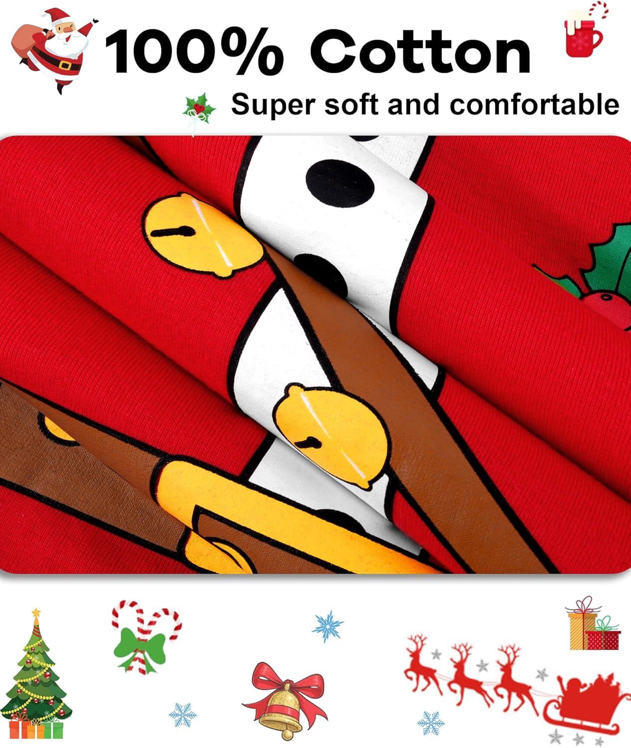 imageDAUGHTER QUEEN 18 Months12 Years Boys amp Girls Christmas Pajamas 100 Cotton Sleepwear2pcsredsanta Clauscba25
