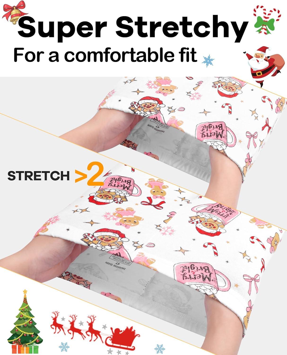 imageDAUGHTER QUEEN 18 Months12 Years Boys amp Girls Christmas Pajamas 100 Cotton Sleepwear2pcswhitegingerbreadcga25