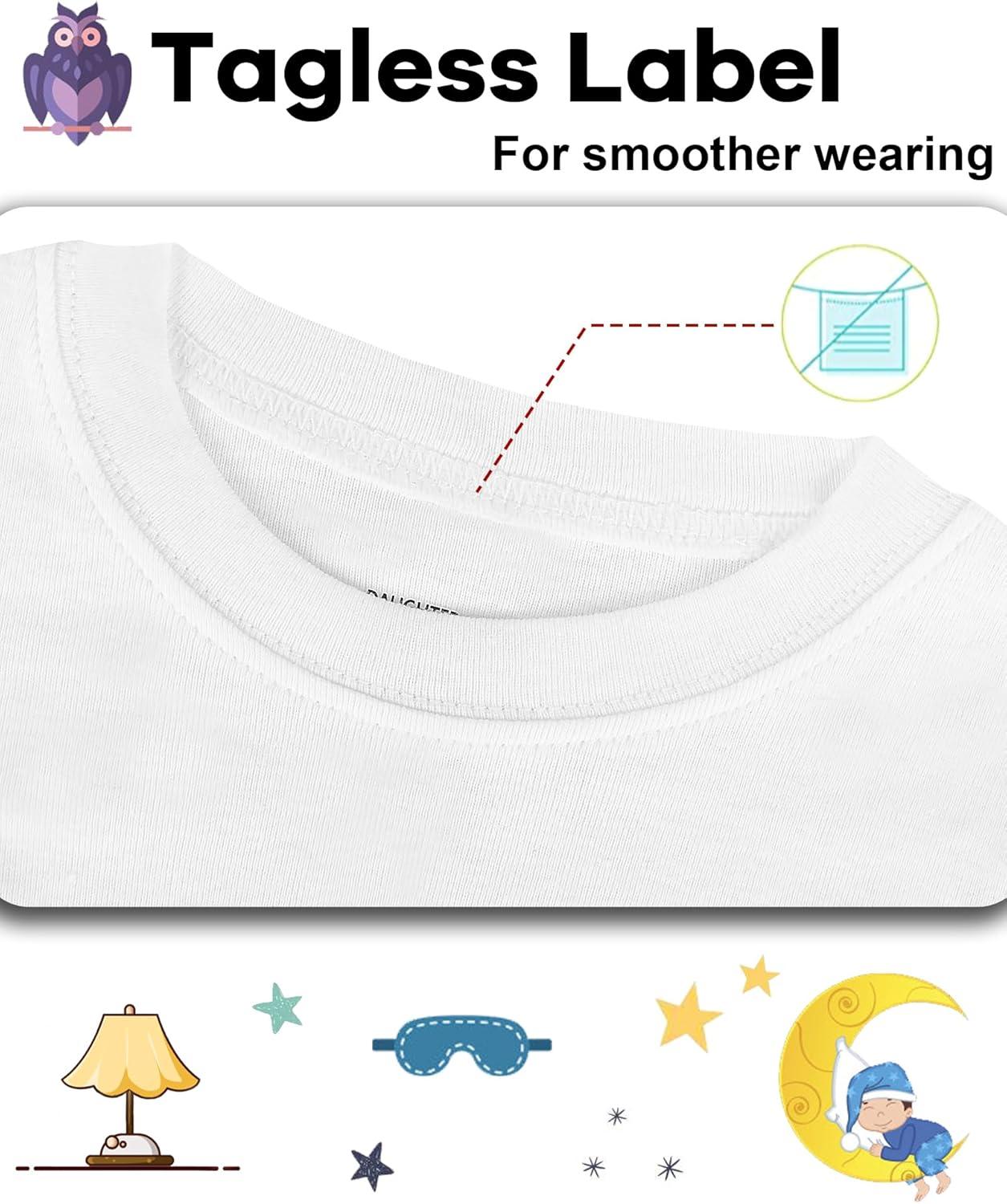 imageDAUGHTER QUEEN Boys Summer Pajamas Set 4 Pieces 100 Cotton Sleepwear Size 18 Months12 Years4pcswhiteGreensoccersba24