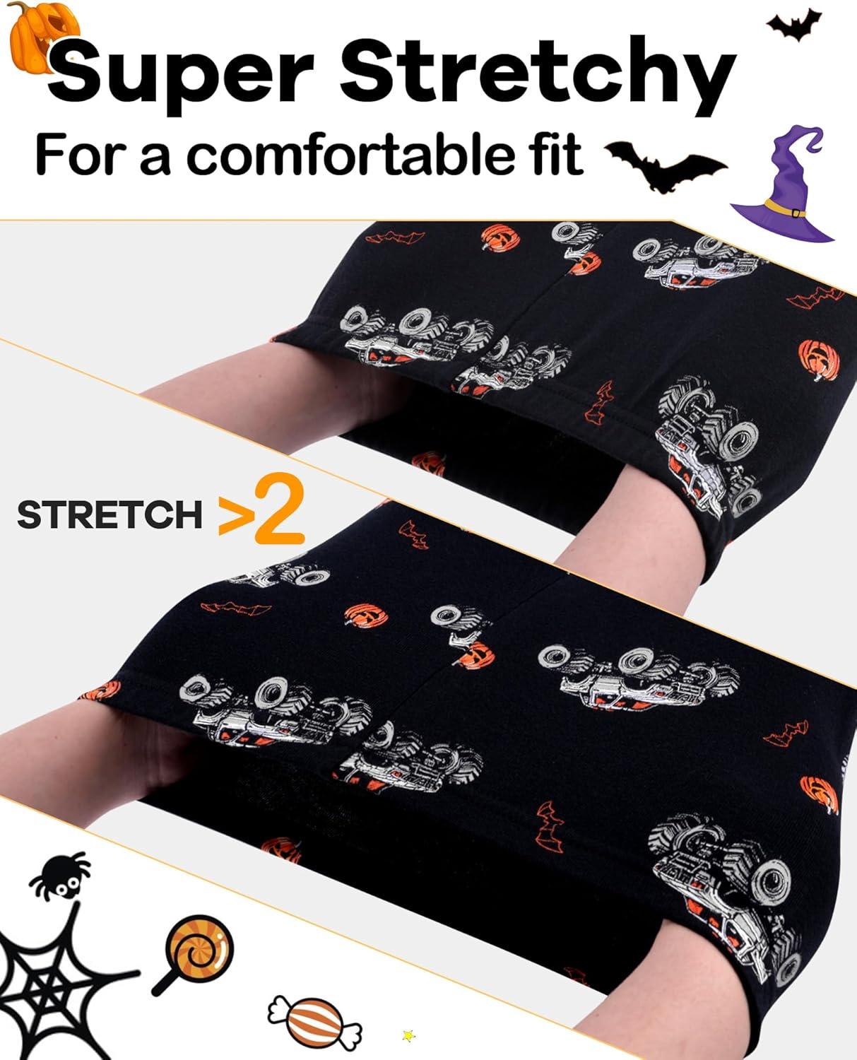imageDAUGHTER QUEEN Boys amp Girls 100 Cotton Holiday Pajamas Halloween Christmas Sleepwear 18M12Y2pcsblackmonster Truckhba25