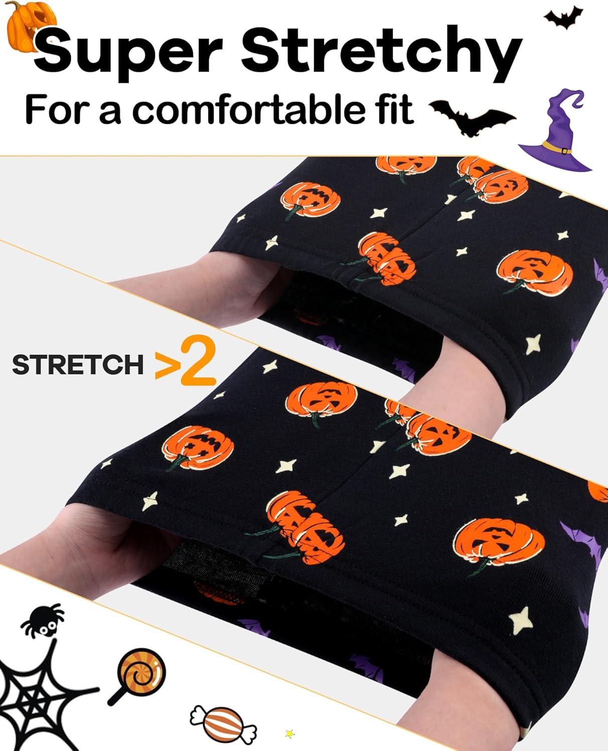 imageDAUGHTER QUEEN Boys amp Girls 100 Cotton Holiday Pajamas Halloween Christmas Sleepwear 18M12Y2pcsblackpumpkinhba25