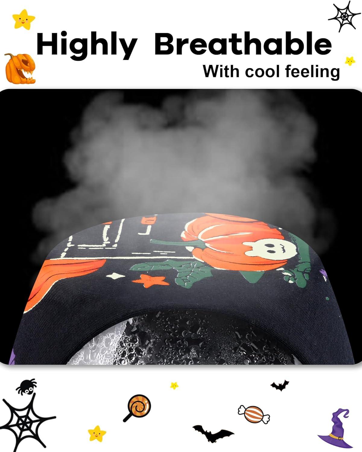 imageDAUGHTER QUEEN Boys amp Girls 100 Cotton Holiday Pajamas Halloween Christmas Sleepwear 18M12Y2pcsblackpumpkinhba25