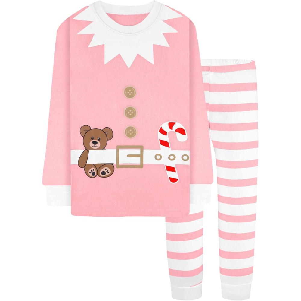 imageDAUGHTER QUEEN 18 Months12 Years Boys amp Girls Christmas Pajamas 100 Cotton Sleepwear2pcspinkelfcga25