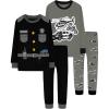 4pcs-black/Gray-police-lba25