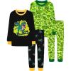 4pcs-black/Green-dinosaur-lba25