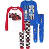 4pcs-red/Blue-race Car-lba24