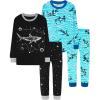 4pcs-black/Blue-shark-lba25