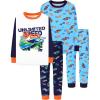 4pcs-blue/Black-race Car-lba23