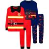 4pcs-red/Navy Blue-fire Truck/Fireman-lba24