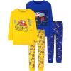 4pcs-yellow/Navy Blue-monster Truck-lba22