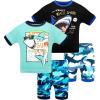 4pcs-black/Blue-shark-sba24