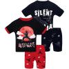 4pcs-black/Dark Blue-ninja-sba25