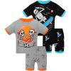 4pcs-black/Gray-skeleton Glow in Dark-sba25