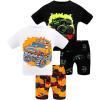 4pcs-black/White-monster Truck-sba24