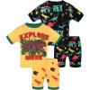 4pcs-earthy Yellow/Black-dinosaur-sba25