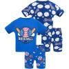4pcs-navy/Blue-baseball-sba24
