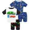 4pcs-white/Navy-garbage Truck-sba24