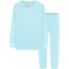 2pcs-light Blue-solid-lba25
