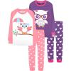 4pcs-tangerine/Purple-owl-lga24