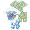 4pcs-blue/Green-flower-sga24