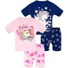 4pcs-pink/Navy-unicorn-sga24