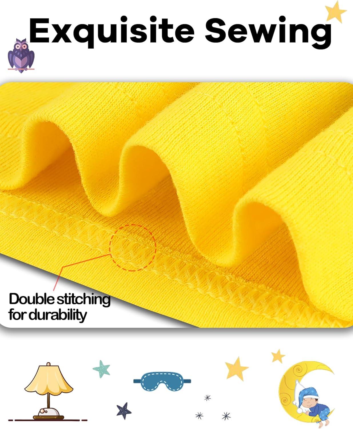imageDAUGHTER QUEEN Boys Pajamas Toddler Summer PJs Kids Excavator Sleepwear 100 Cotton Short Sleeve Pj Sets Children 4 Piece Jammies Construction Clothes Size 2T Age 2 Years