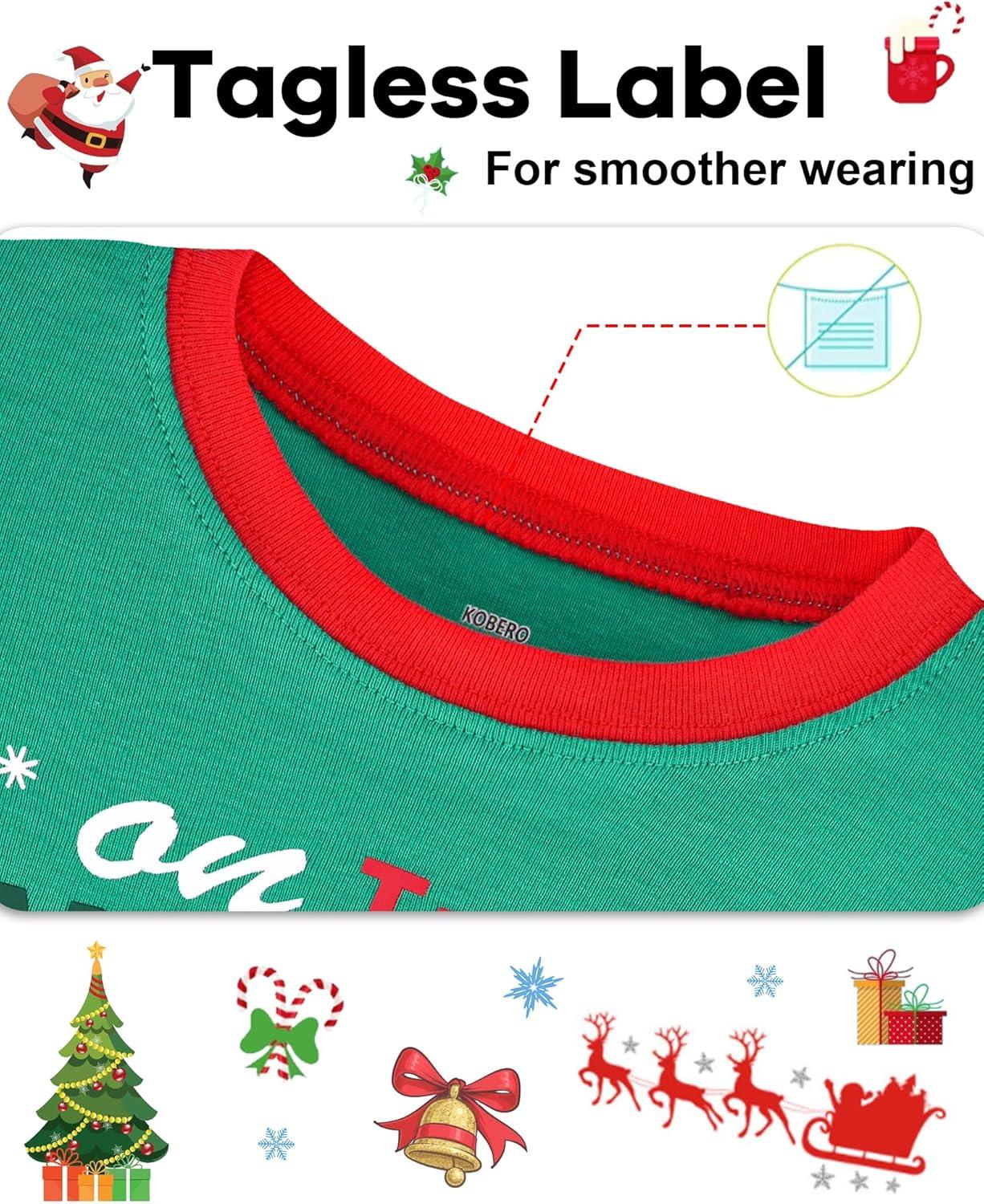 imageDAUGHTER QUEEN 18 Months12 Years Boys amp Girls Christmas Pajamas 100 Cotton Sleepwear2pcsgreenelfcbb23