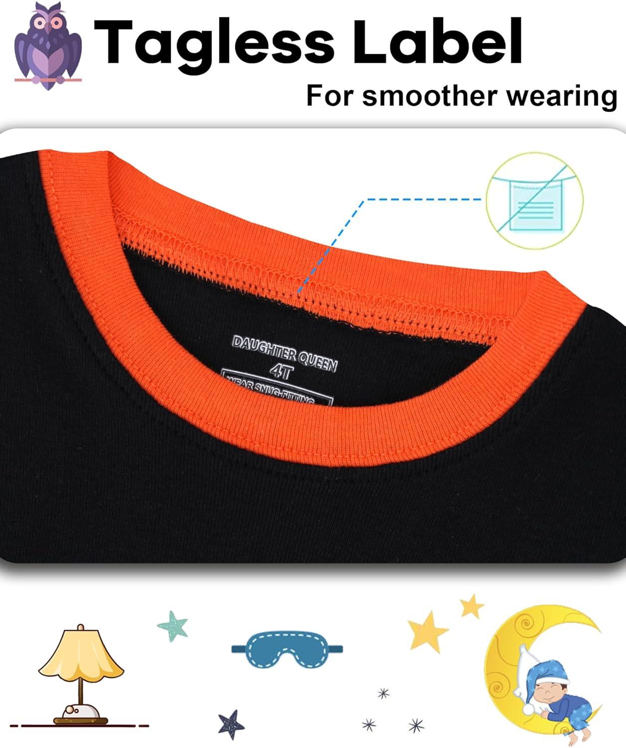 imageDAUGHTER QUEEN Boys Pajamas 4 Pieces Short Set 100 Cotton Sleepwear Size 18 Months12 Years4pcsblackBrowndirt Bikesba26