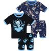 4pcs-black/Navy Blue-skeleton-sba26
