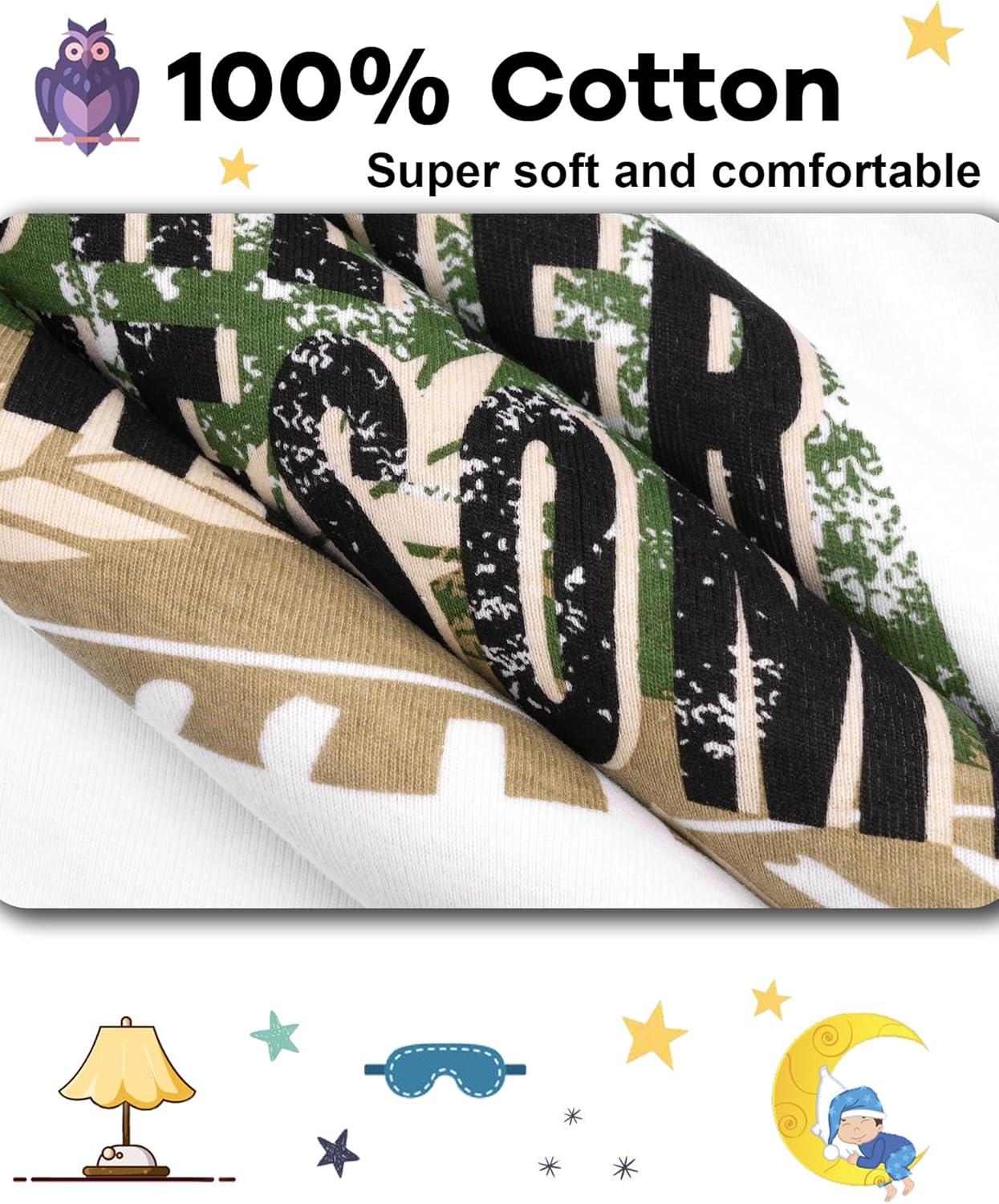 imageDAUGHTER QUEEN Letter Pajamas for Boys Toddler Kids 100 Cotton Pjs 3T Children Pj Sets Jammies Camo Sleepwear Clothes Size 3 Years Outfits Pyjamas Shirts Pijamas Ninos