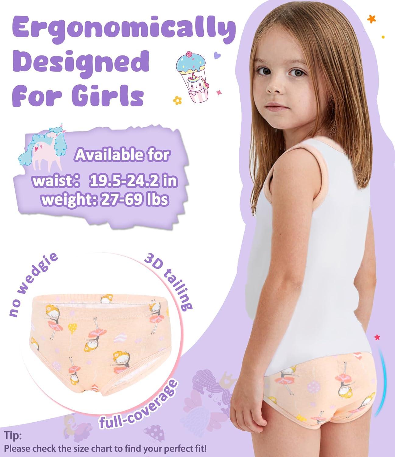 imageDAUGHTER QUEEN Girls and Toddlers 100 Cotton Underwear Tagless Soft Panties Size 23T45T5678 6PackBallerinaa26