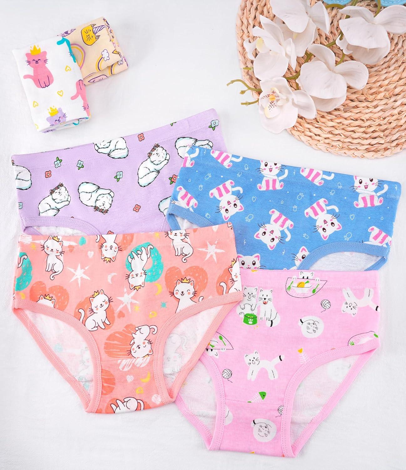 imageDAUGHTER QUEEN Girls and Toddlers 100 Cotton Underwear Tagless Soft Panties Size 23T45T5678 6PackCata26