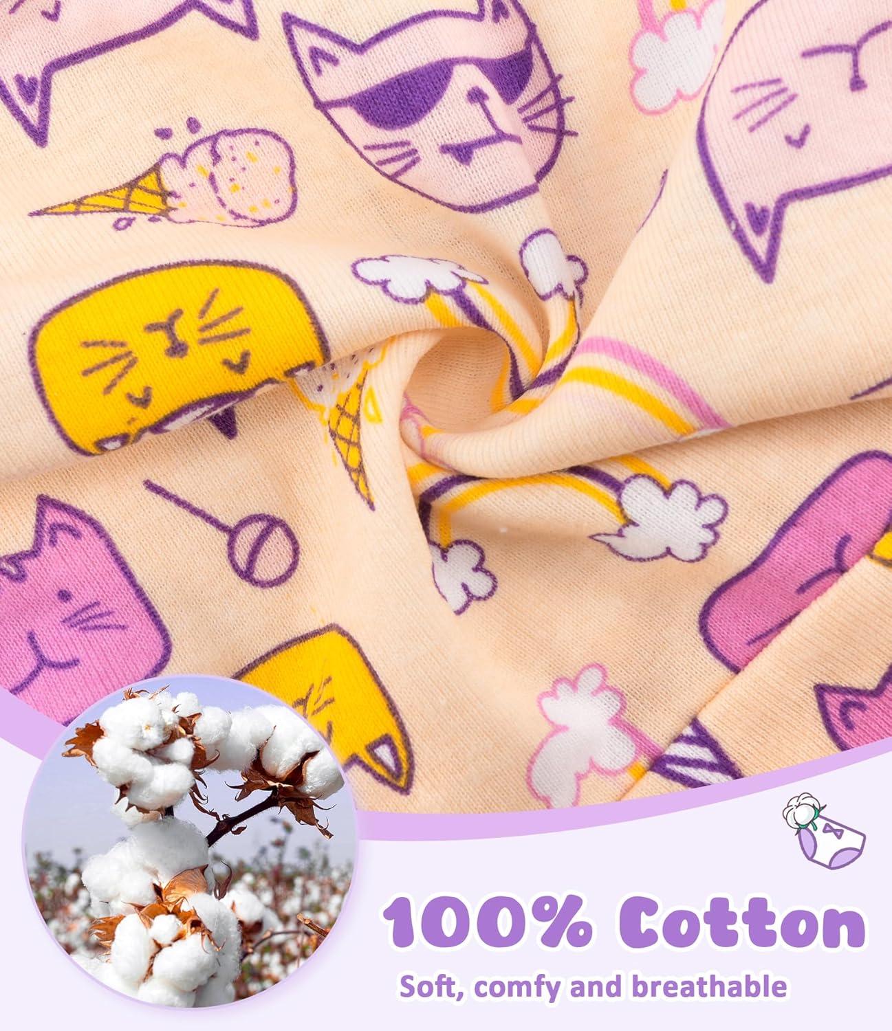 imageDAUGHTER QUEEN Girls and Toddlers 100 Cotton Underwear Tagless Soft Panties Size 23T45T5678 6PackCata26