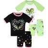 4pcs-black/Green-heart/Bow-sga26