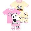 4pcs-pink/Yellow-panda-sga26