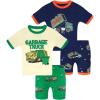 4pcs-beige/Navy Blue-garbage Truck-sba26