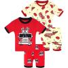 4pcs-red/Beige-fire Truck-sba26