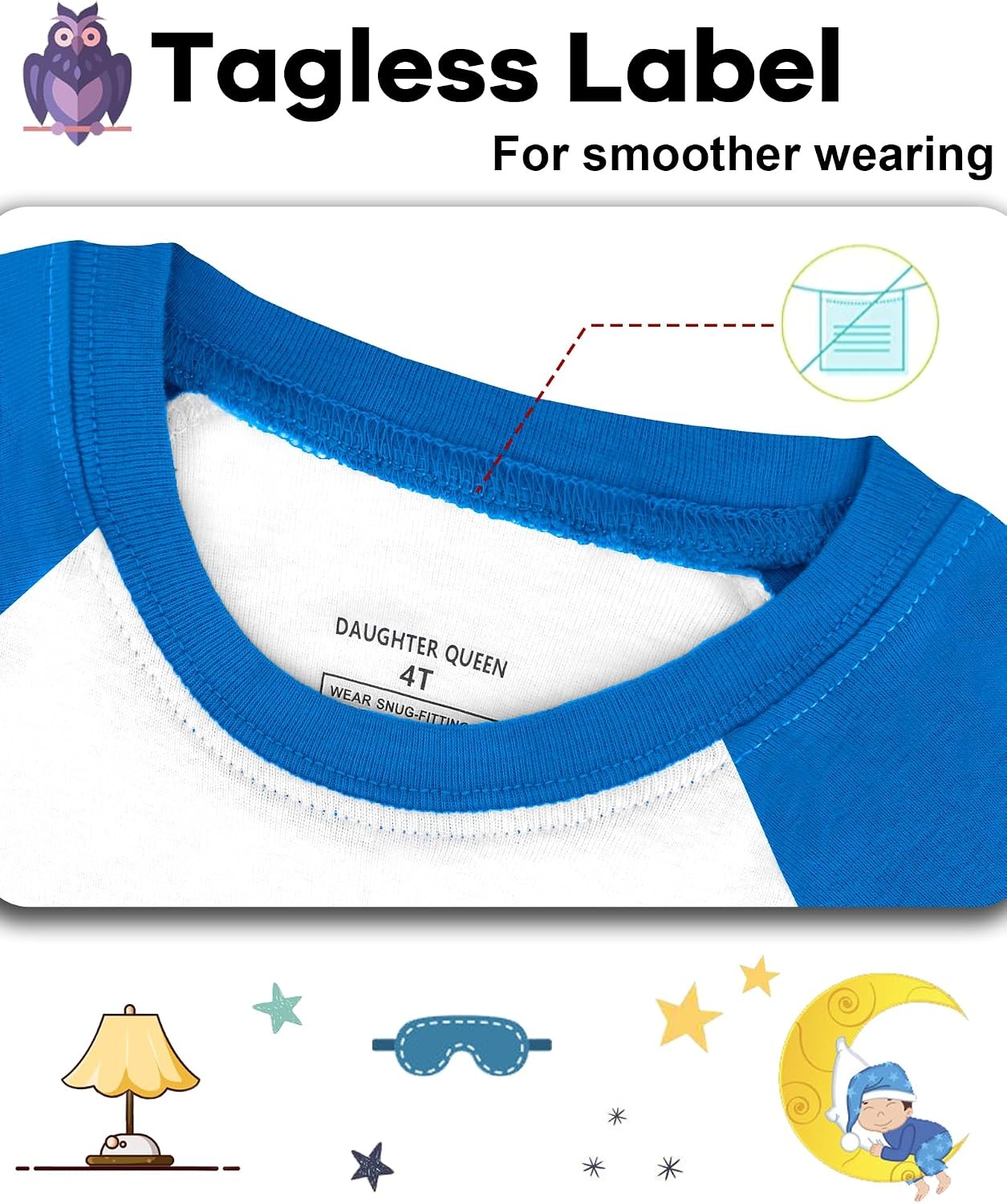 image:imageDAUGHTER QUEEN Boys Pajamas 4 Pieces Long Set 100 Cotton Sleepwear Size 18 Months12 Years4pcsblueGreensoccerlba25