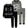 4pcs-black/Gray-police-lba25