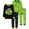 4pcs-black/Green-dinosaur-lba25