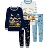 4pcs-navy/Beige-construction-lba26
