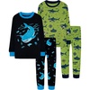 4pcs-navy/Green-shark-lba26