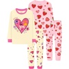 4pcs-yellow/Pink-heart/Strawberry-lga26