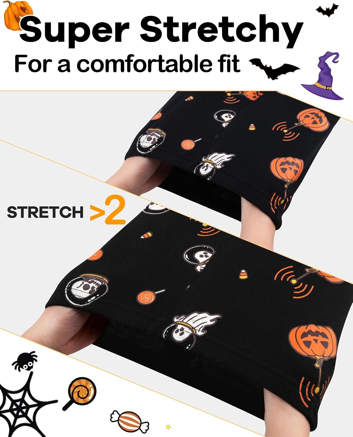 image:imageDAUGHTER QUEEN Boys amp Girls 100 Cotton Halloween amp Christmas PJS 18M12Y2pcsblackhalloween Spacehba26