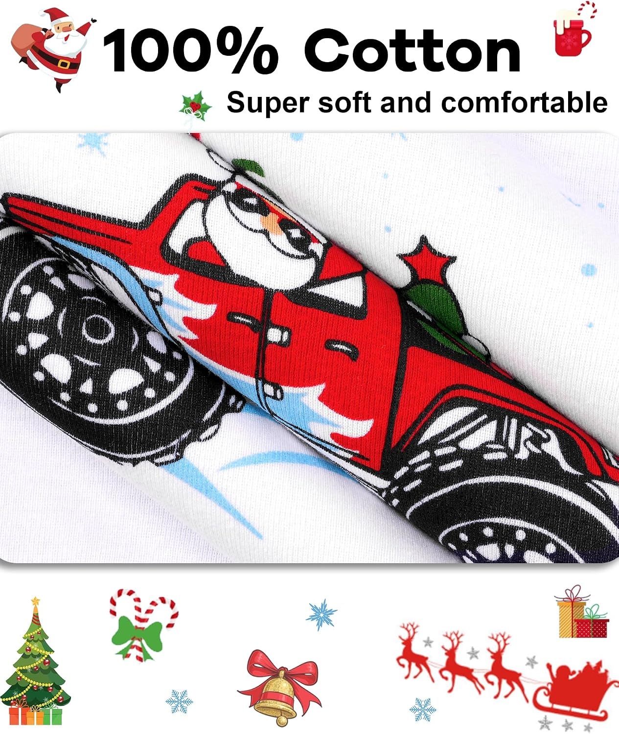 image:imageDAUGHTER QUEEN Boys amp Girls 100 Cotton Halloween amp Christmas PJS 18M12Y2pcsgreenchristmas Truckcba24