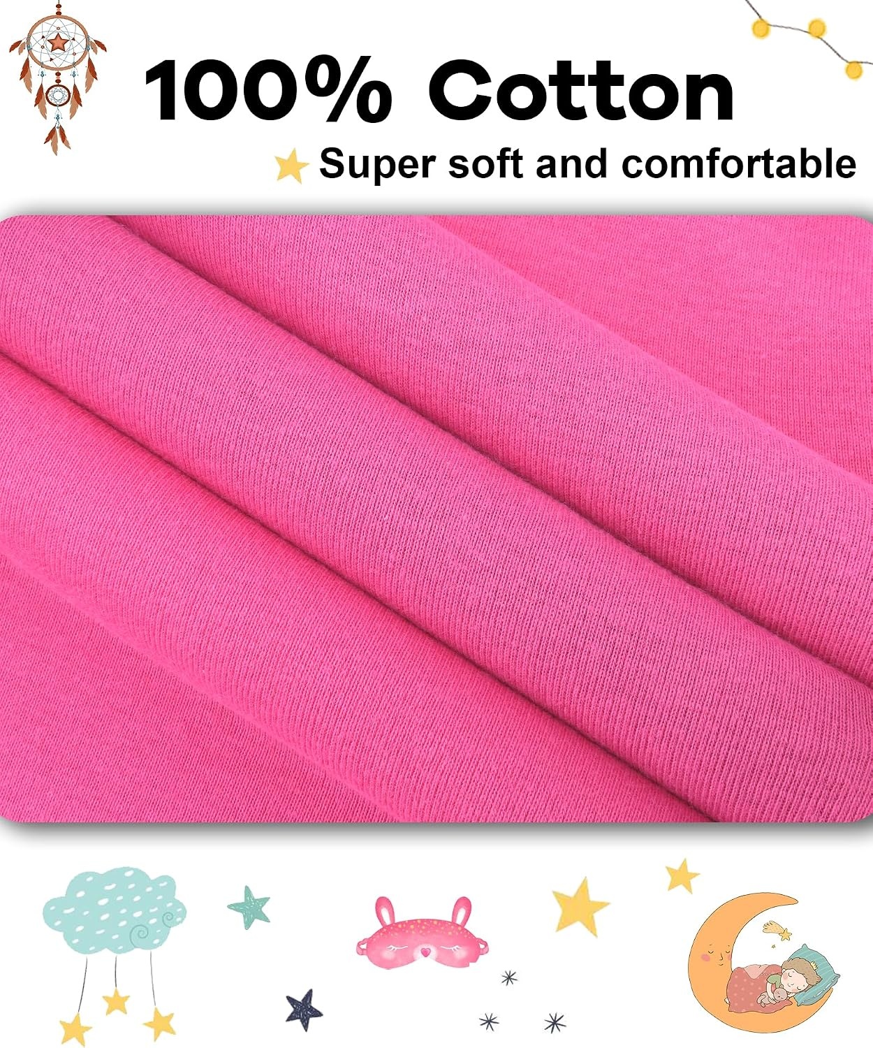 image:imageDAUGHTER QUEEN Boys amp Girls 100 Cotton Halloween amp Christmas PJS 18M12Y2pcshot Pinksolidlga26